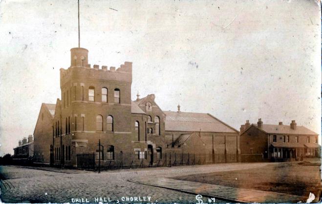 Chorley Drill Hall - Click to go to next postcard - Cowdenbeath